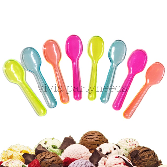 24pcs disposable ice cream spoon（9cm） Shopee Philippines