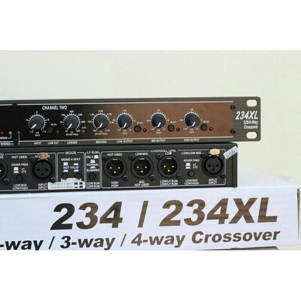 DBX 234/234XL Stereo 2 way/3 way / 4way Crossover