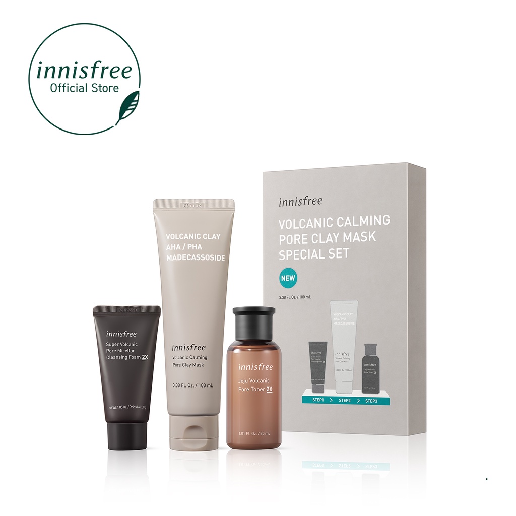 innisfree Volcanic Calming Pore Clay Mask Special Set Shopee Philippines