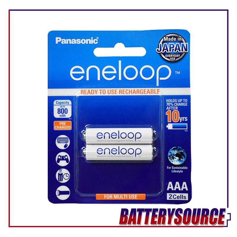 Panasonic Eneloop Rechargeable AAA BK4MCCE 1.2 Volts 750mAh NiMh Triple