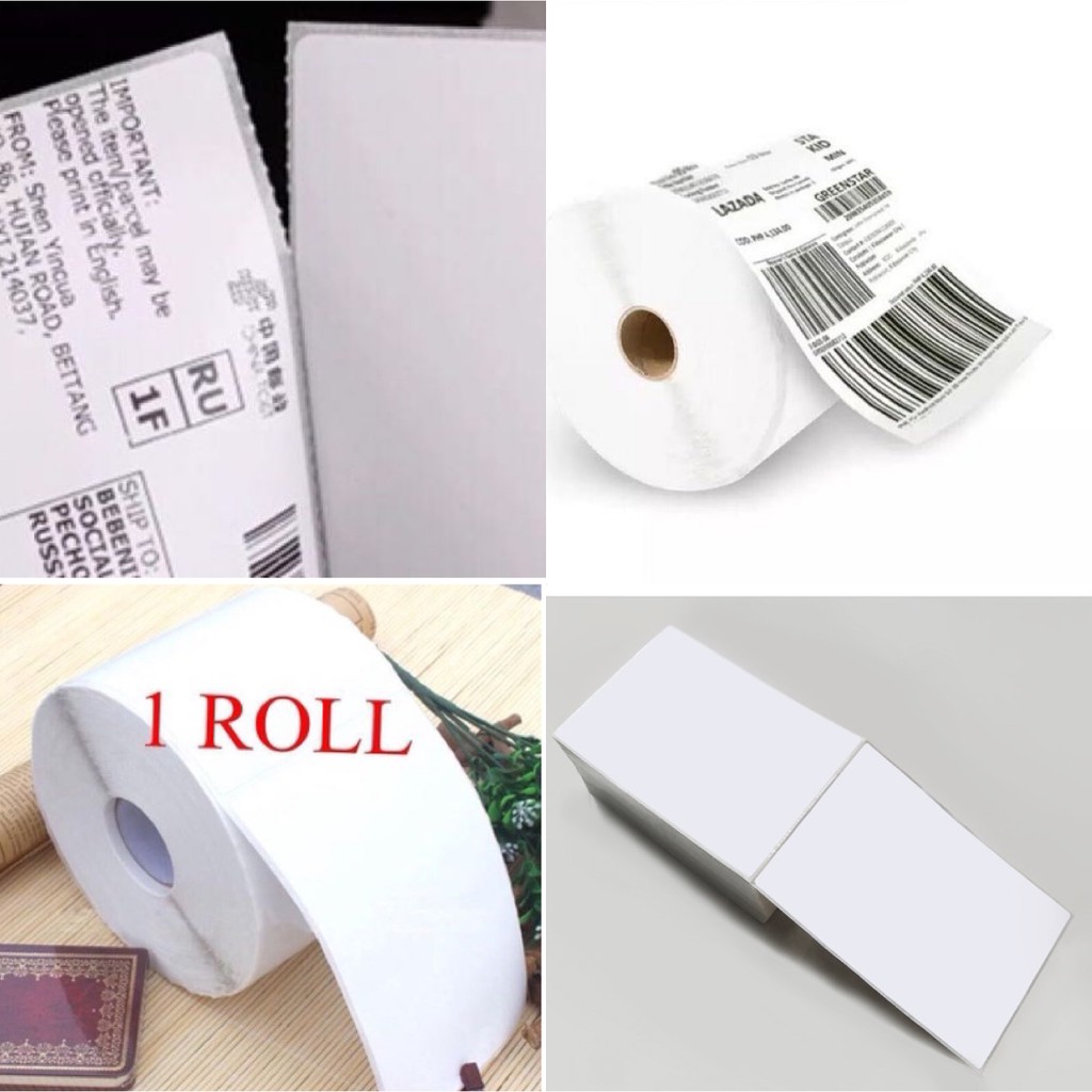 OTW A6 100*150 Sticker label Adhesive Thermal Paper Roll Fold 100x150