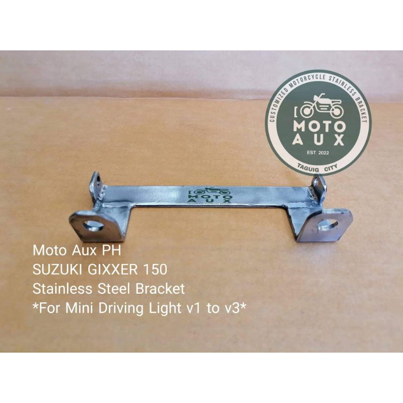 SUZUKI GIXXER 150 STAINLESS MINI DRIVING LIGHT BRACKET Shopee Philippines