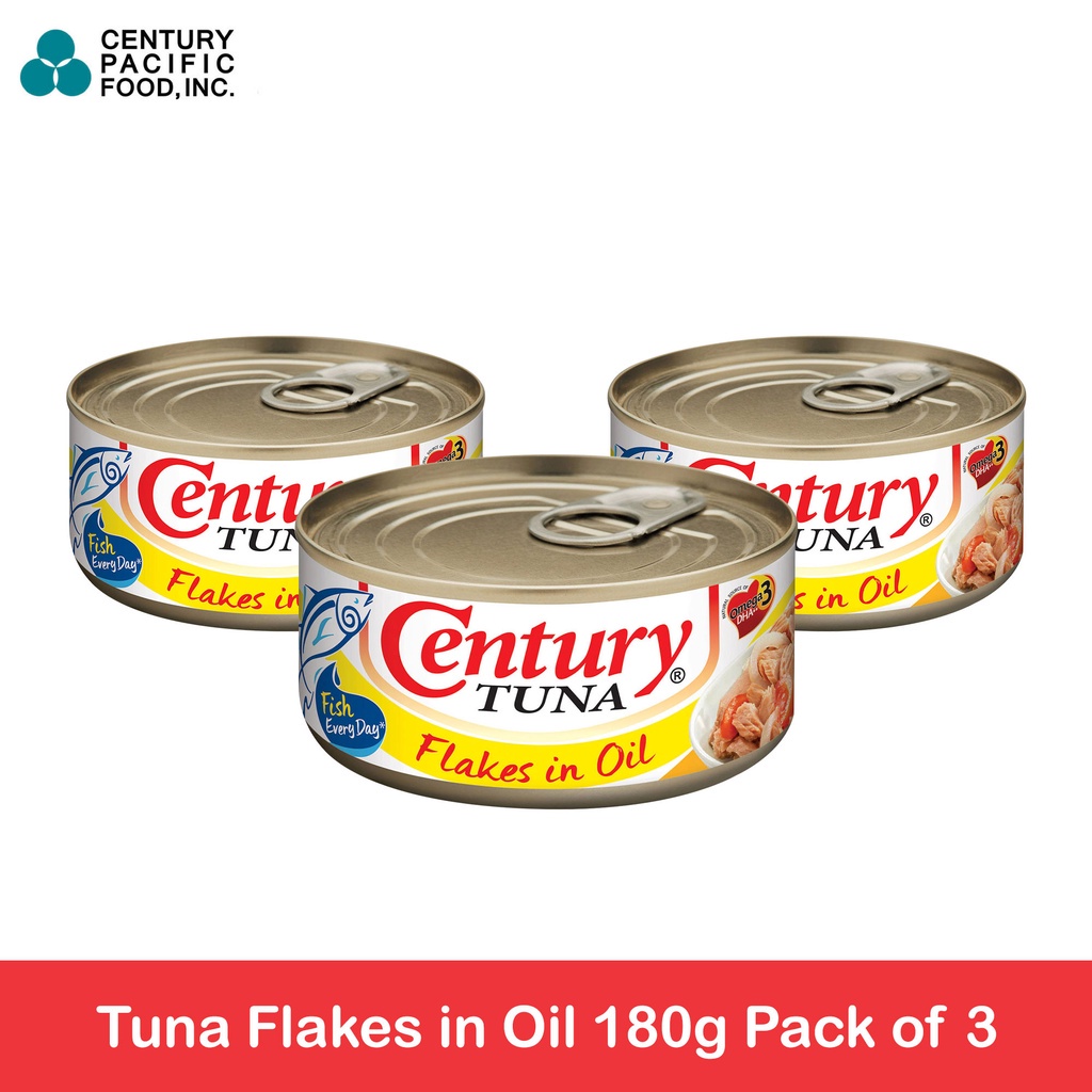 Century Tuna Flakes in Oil 180g Pack of 3 Shopee Philippines