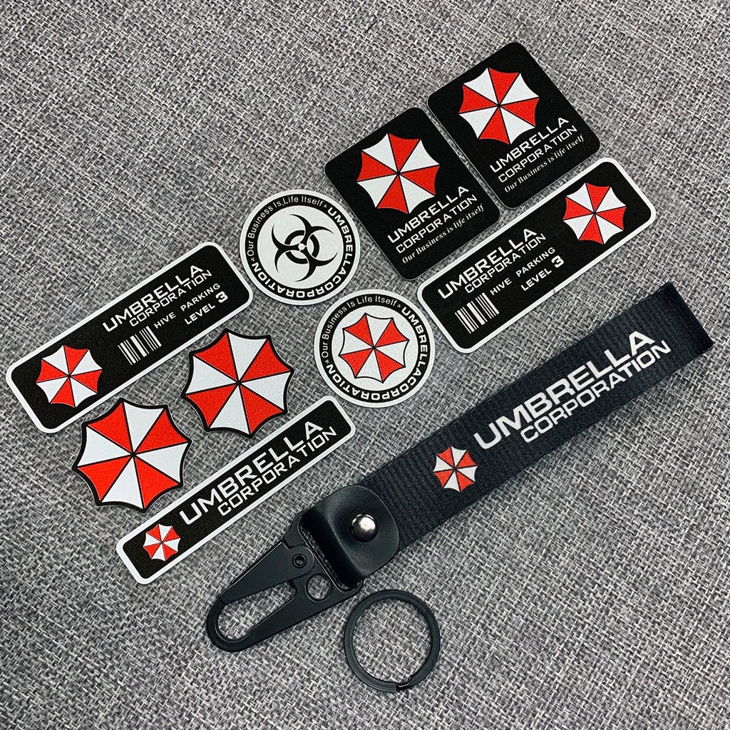 Umbrella Corporation Decoration Sticker Reflective Resident Evil Decals