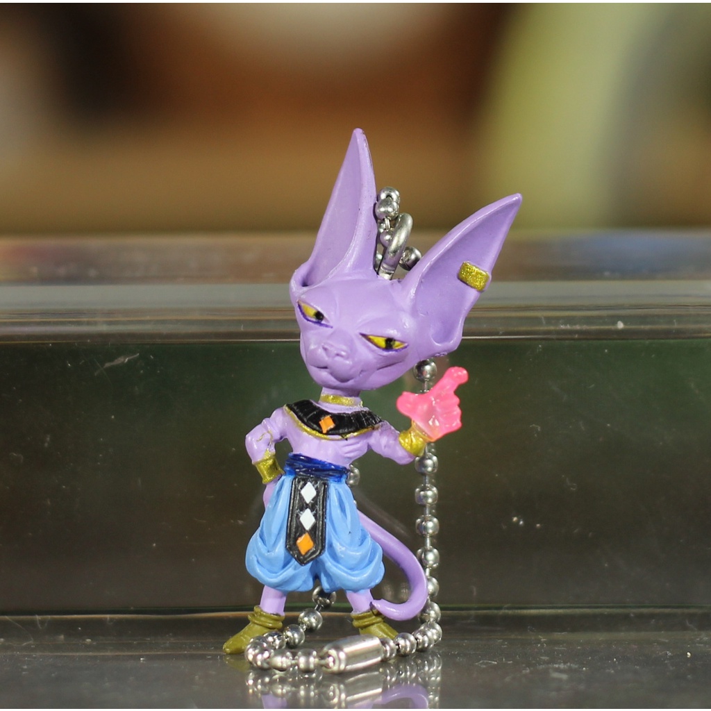 Bandai Dragon Ball Super Beerus Keychain Figure Shopee Philippines