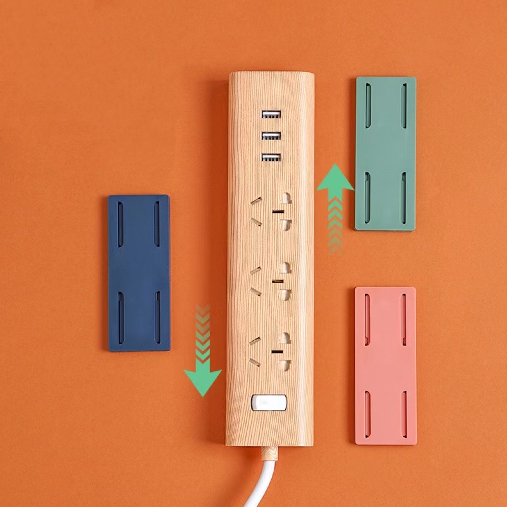 Selfadhesive Socket Fixer Punchfree Plug Fixer Socket Power Board