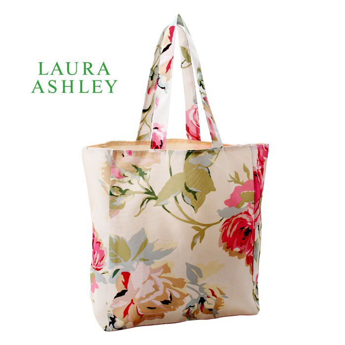 Laura Ashley Classic Floral Printed Tote Bag Shopee Philippines
