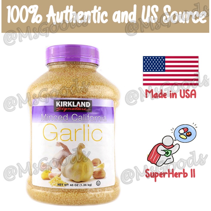 SNR PRODUCTS I Kirkland Signature Minced California Garlic 1.36 Kg Shopee Philippines