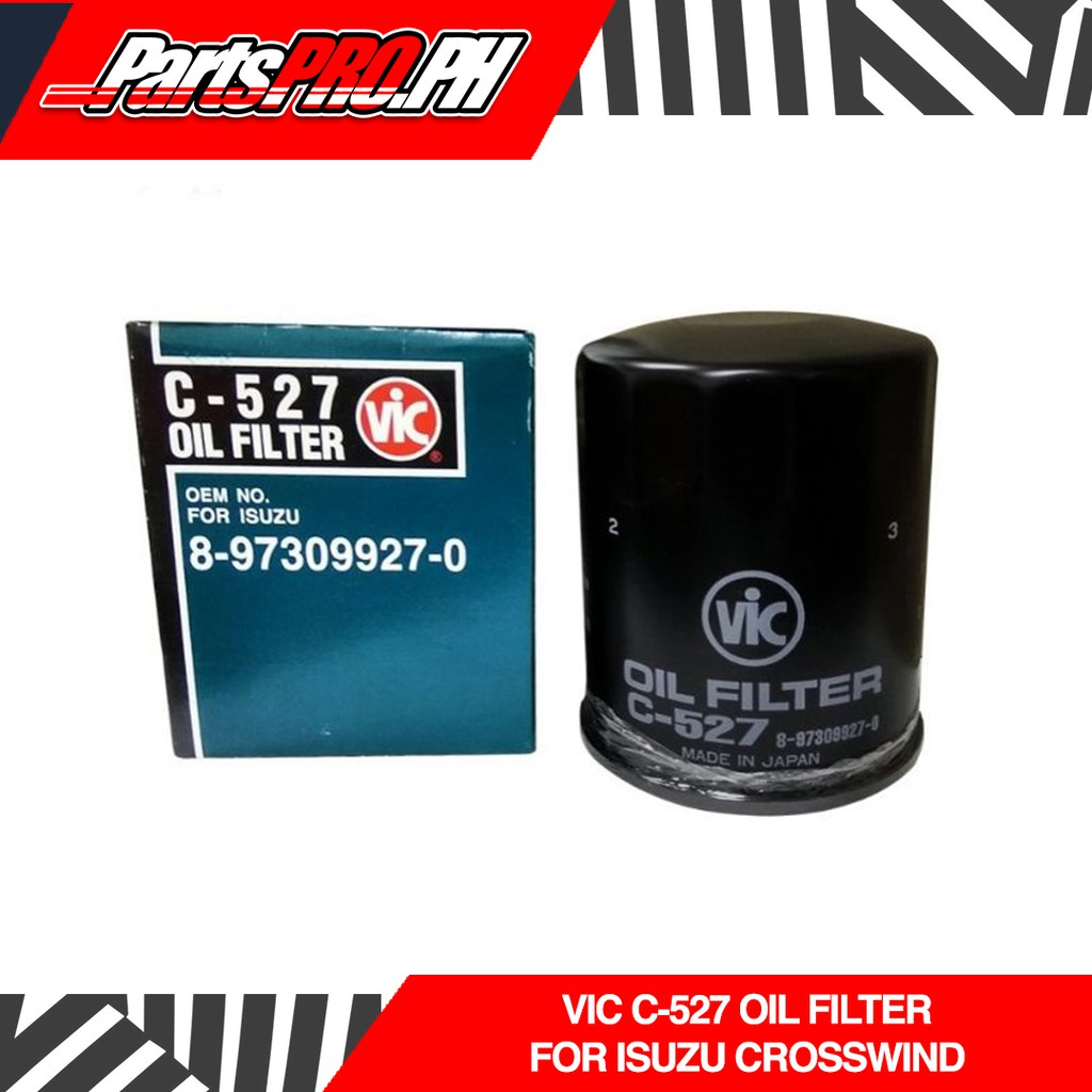 Vic C527 Oil Filter For Isuzu Crosswind Shopee Philippines