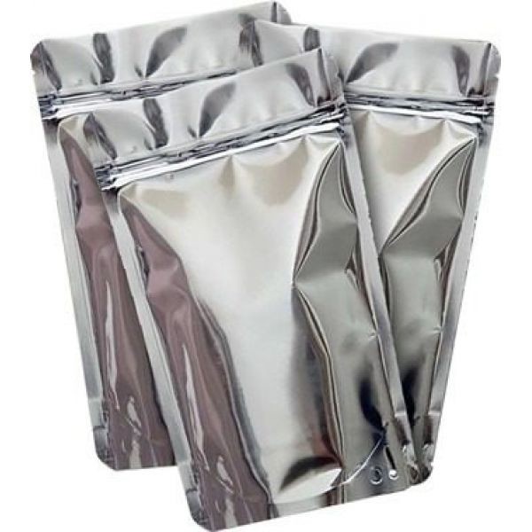 Silver Stand Up Pouch with Ziplock (100 pcs) Shopee Philippines