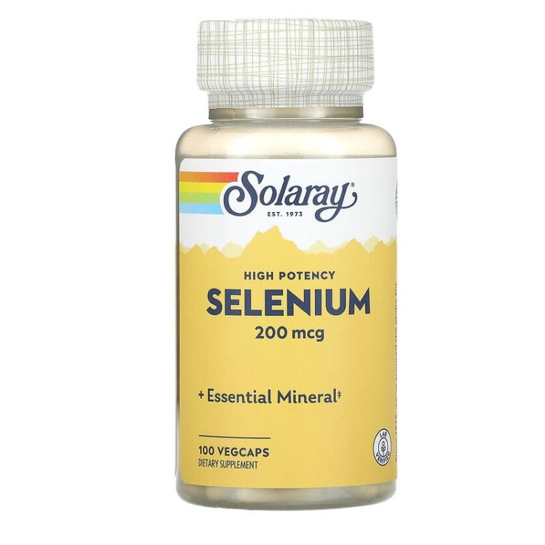 Solaray, Selenium, YeastFree High Potency, Mineral, Dietary