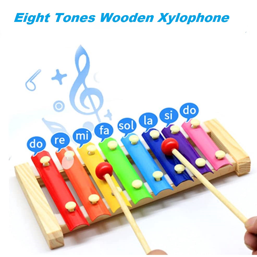 Baby Music Toys for Toddler Musical Instruments for Baby Wooden Clolor