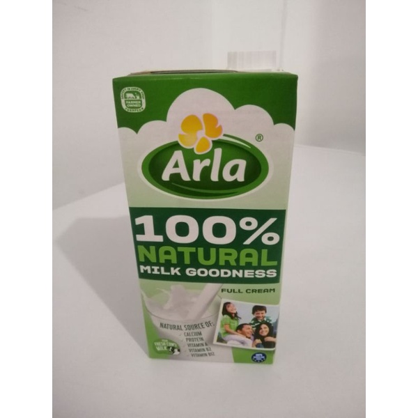 Arla 100 Natural Milk Goodness Full Cream 1 liter Shopee Philippines