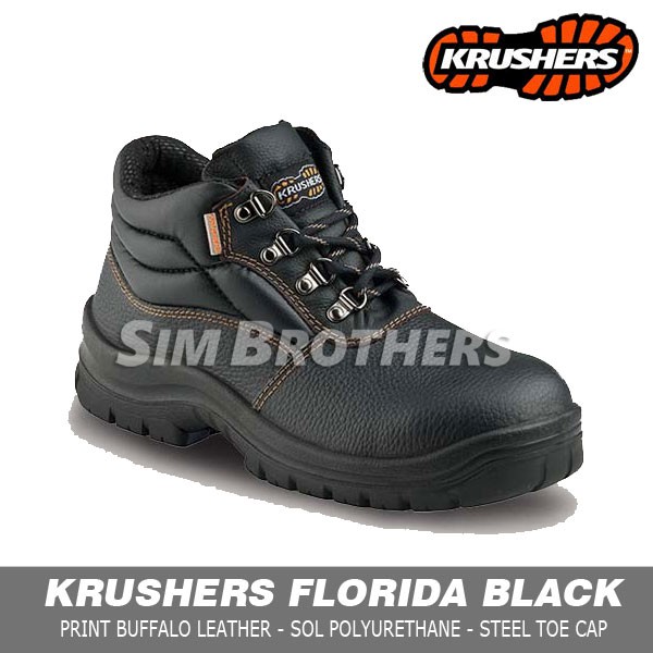 Krushers Florida Black Safety Shoes Shopee Philippines