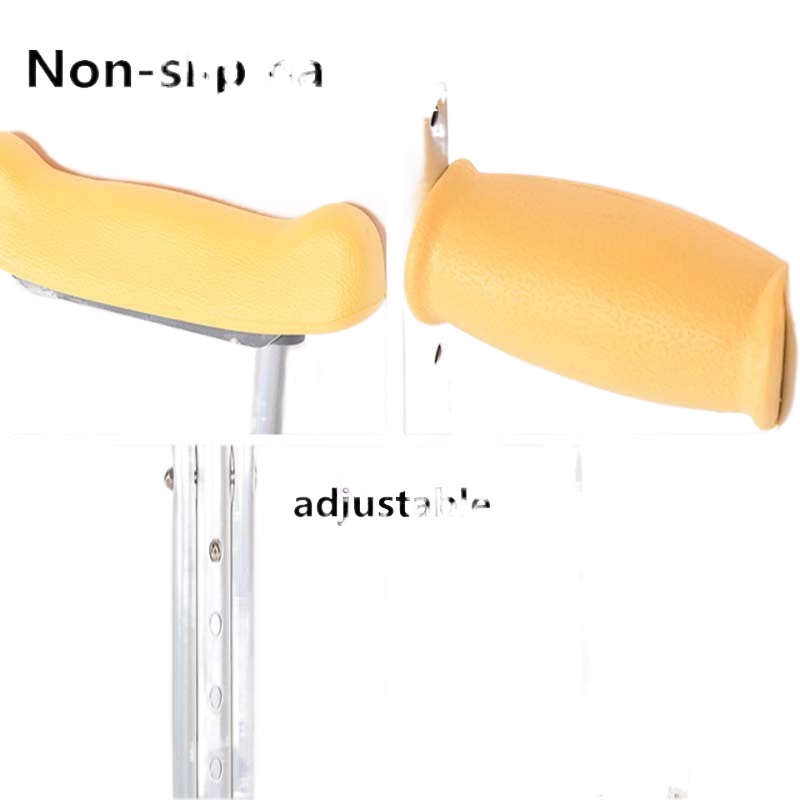 Saklay Crutches For Adult with Armpit Pads and Adjustable Height, Pair