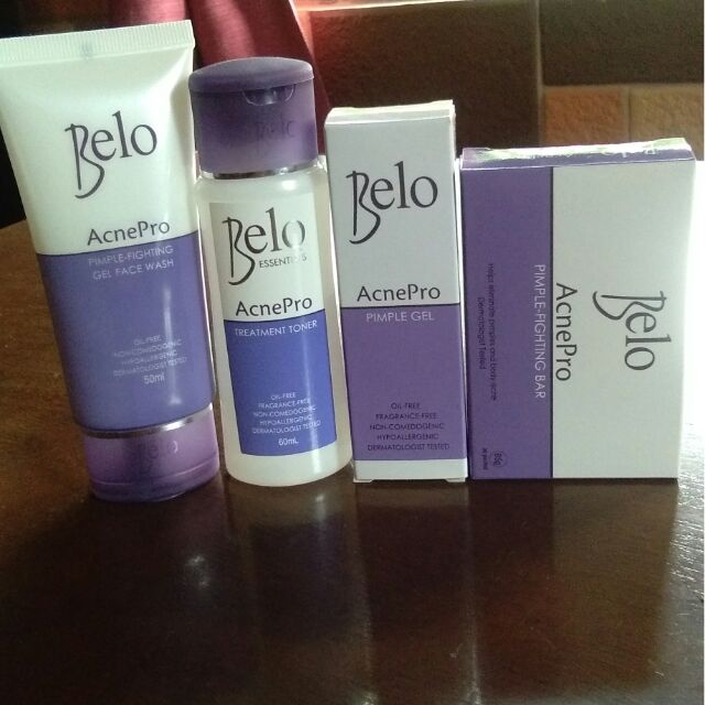 Belo Essentials Acne Pro Treatment toner/ Pimple Gel/Fighting Bar