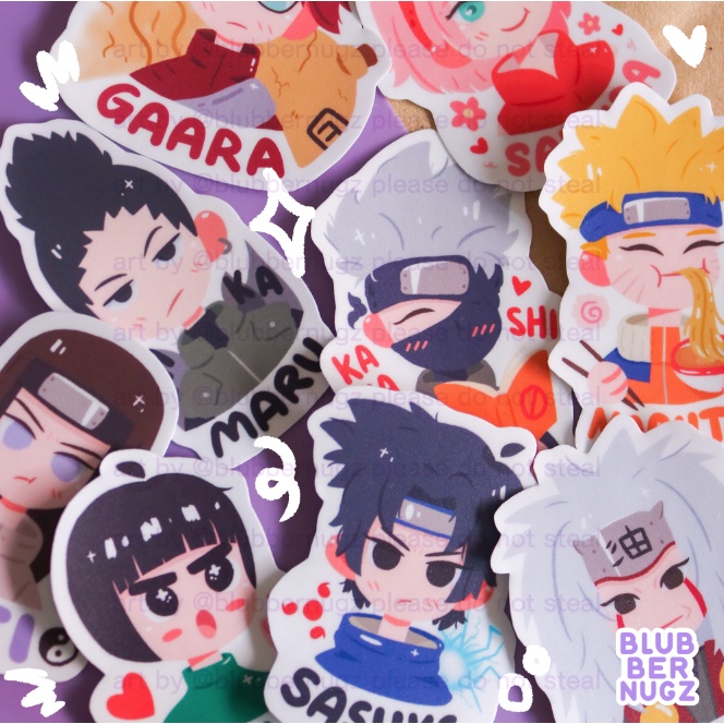 Naruto Stickers by BLUBBERNUGZ Shopee Philippines