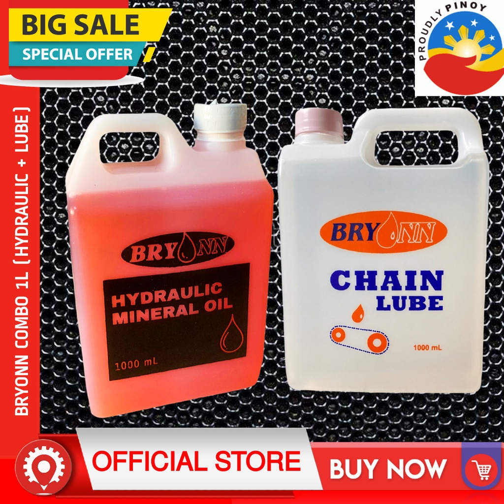 [BIG DEAL] BRYONN Chain Lube Hydraulic Mineral ( 1L Bundle) Shopee