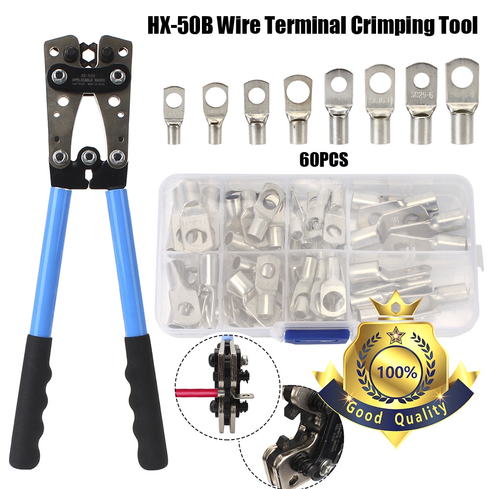 Crimping Tool Set Crimping Tool Battery Terminal Lugs Wire Crimper