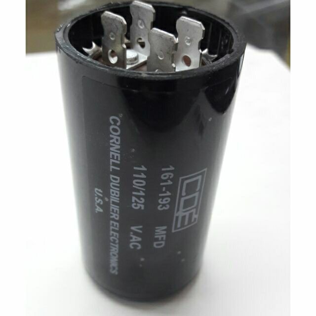 CDE MOTOR STARTING CAPACITOR 161193 MFD 110125VAC Shopee Philippines