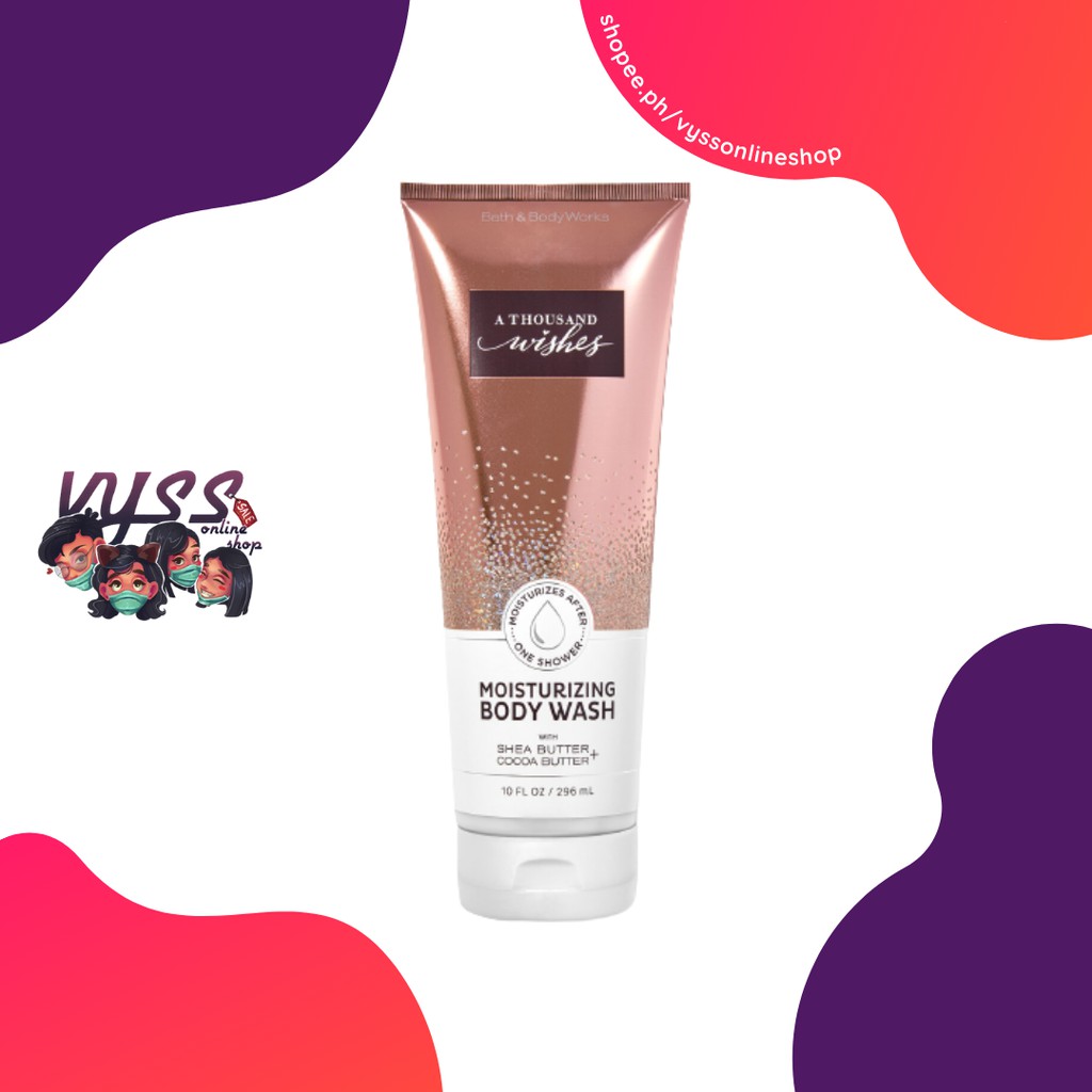 Bath & Body Works A THOUSAND WISHES Moisturizing Body Wash, 296mL