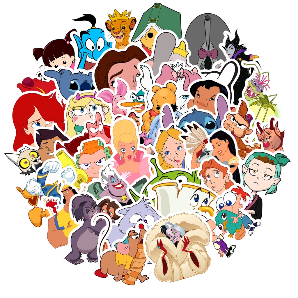 Disney Cartoon Sticker Pack (40pcs) Shopee Philippines