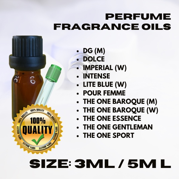 3ml / 5ml DG Fragrance Oils For Perfume Making Shopee Philippines