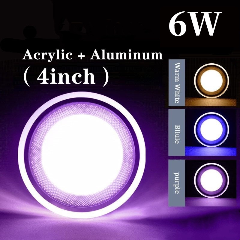 6w Tri Color Ceiling Pin Light Ultra Thin LED Dimmable Light Three