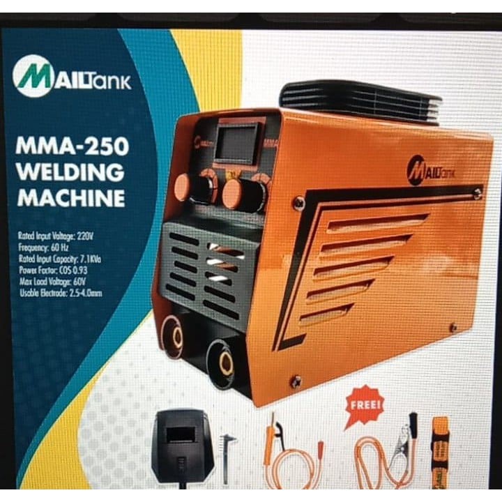 MAILTANK MMA250 IGBT Portable Inverter Welding Machine Shopee