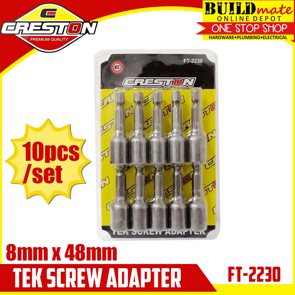 CRESTON Tek Tex Screw Adapter 8mmx48mm 10pcs/SET FT2230 Shopee