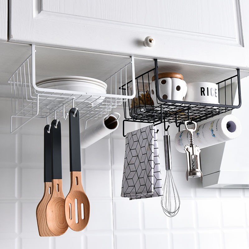 Kitchen Hanging Organizer Rack Iron Hanging Kitchen Rack