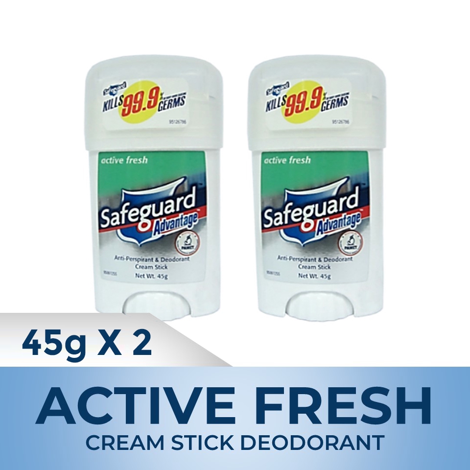 Safeguard Active Fresh Cream Deodorant (45g) Duo Shopee Philippines