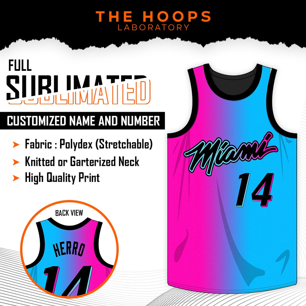 THL NBA Miami Heat "Vice Versa" City Edition Full Sublimation Jersey