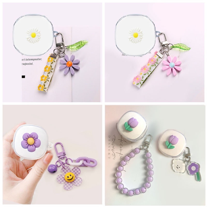ins Lace flower Cases For Baseus Encok TWS WM01 Earphone Case cute soft