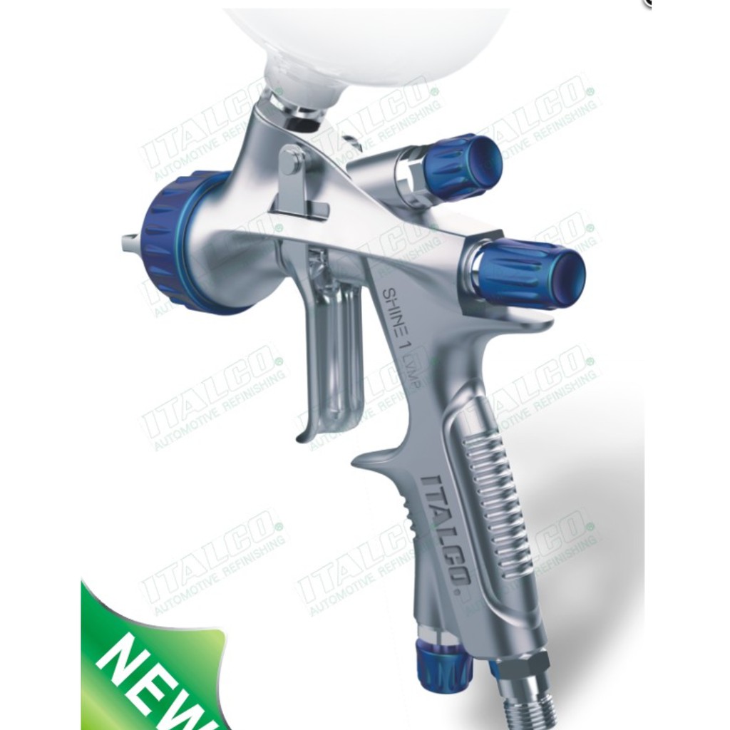 ITALCO SHINE 1 L.V.M.P SPRAY GUN 1.3 tip 600ml cup Feed Spray Gun USA