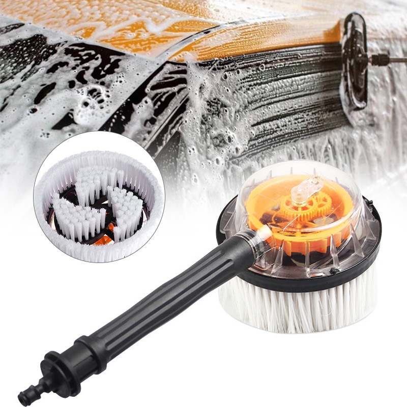 Rotating Wash Brush Pressure Washer Hose Car Cleaning Tool Cleaner for