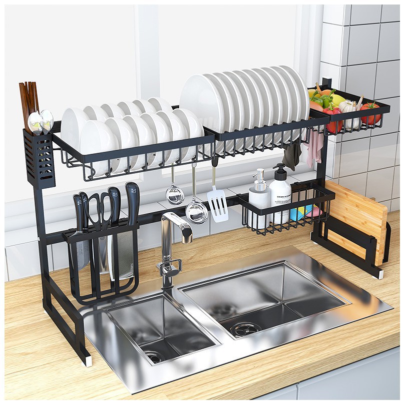 Stainless steel kitchen shelf rack dishwasher chopstick rack