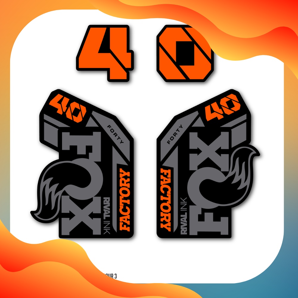 Fox 40 Design Bicycle Fork Decals/Stickers Shopee Philippines
