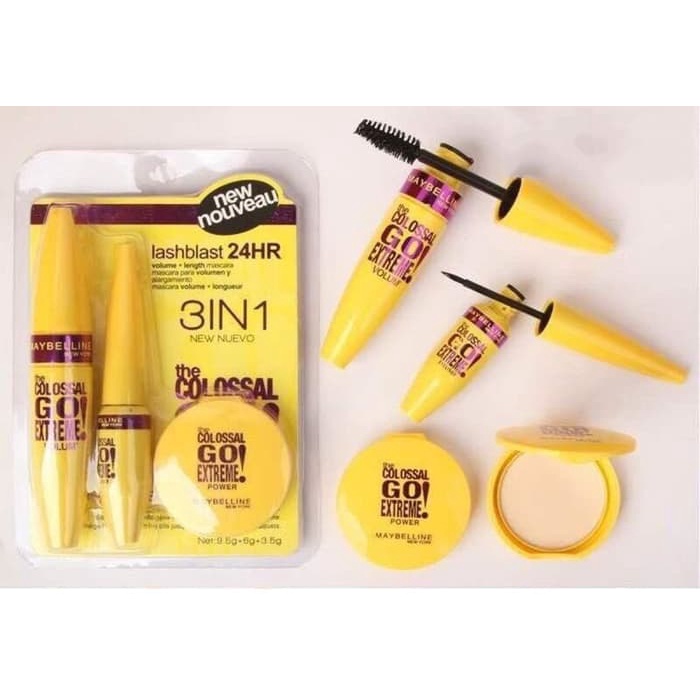 NEW LAST BLAST 3in 1 maybellin e 24hrs. MASCARA / EYE LINER FRESH