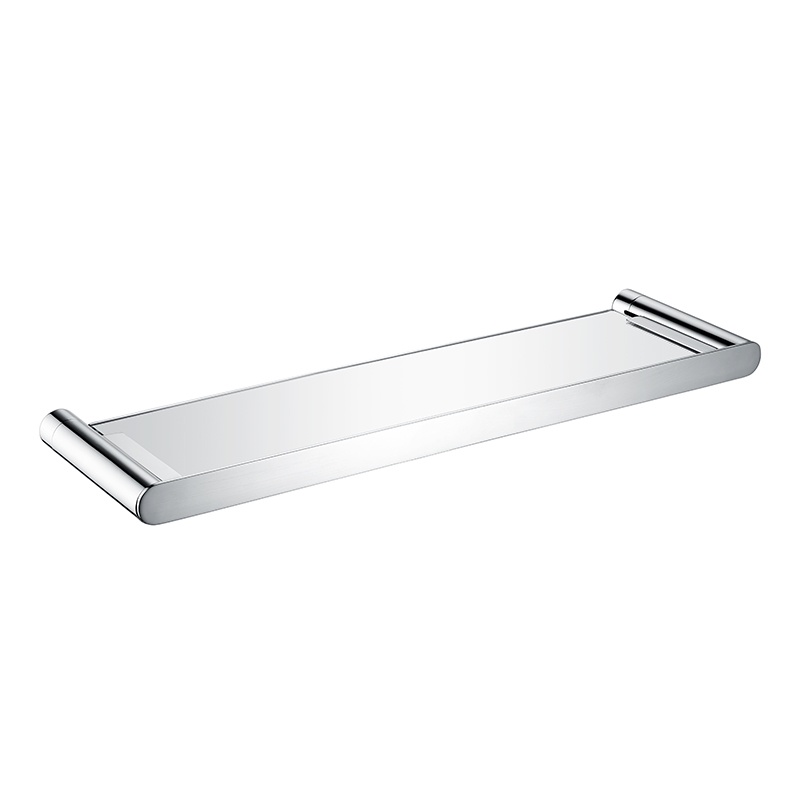 Bathroom Rectangle Glass Shelf Bath Shower Shelf Decorative Glass