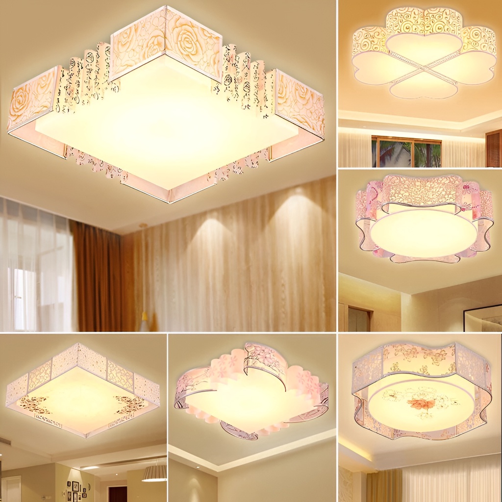 Tri Color Ceiling Light Modern Ceiling Lamp Bedroom Decorative Lights