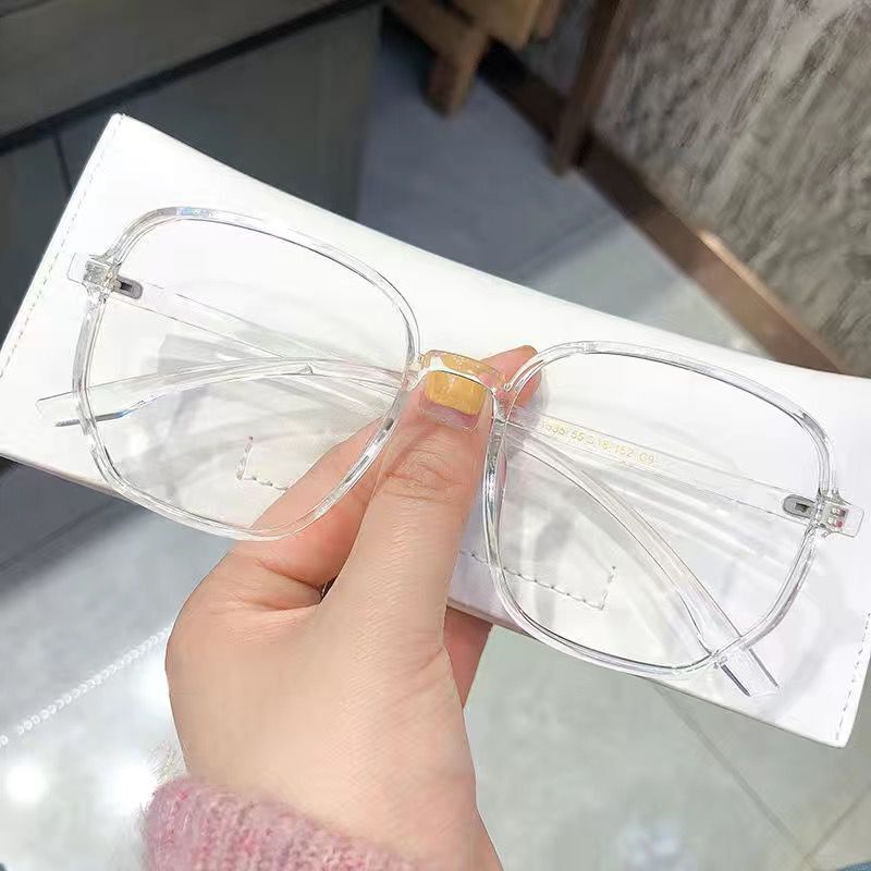 Anti Radiation Eyeglass for Woman Irregular Polygon Literature and Art
