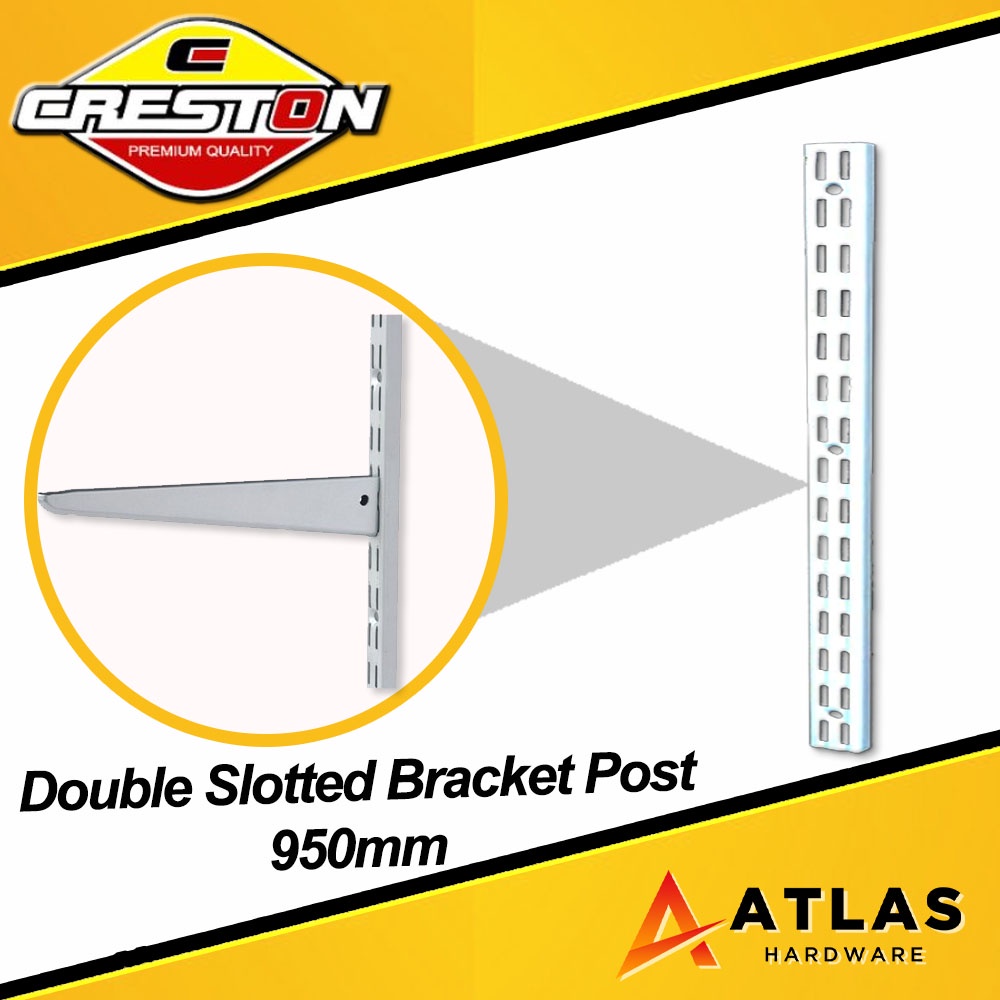 CRESTON Double Slotted Shelf Bracket Post 950mm (FL6338W) Shopee