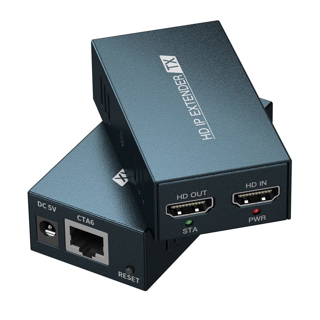 HDMI Extender 150M Over Single Cat5e/6 Over IP/TCP One to Multiple Monitor by Switch