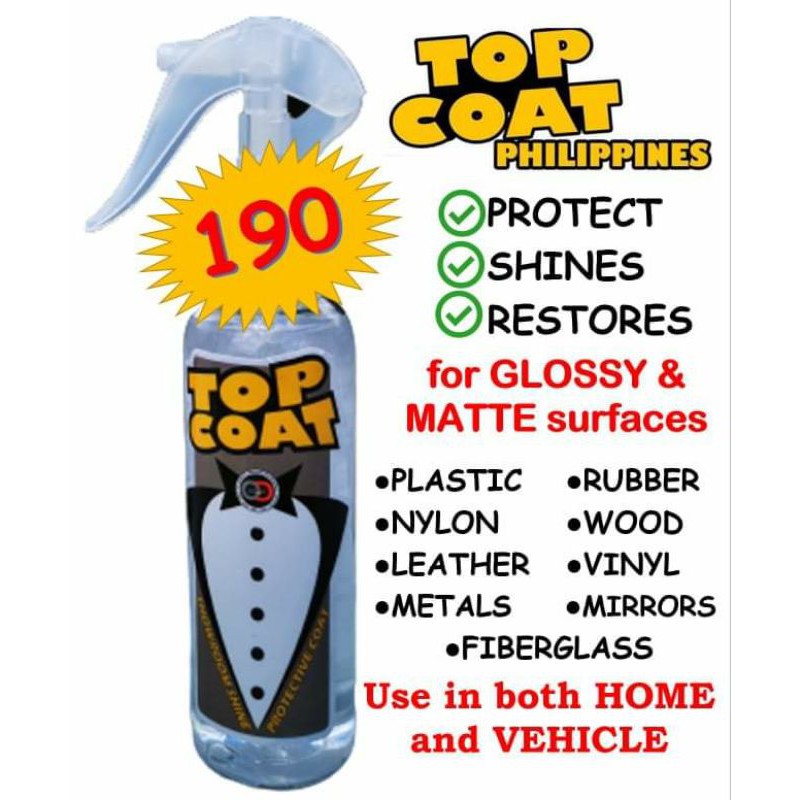 TOP COAT PHILIPPINES WAX Motorcycle Wax Free Microfiber Cloth and