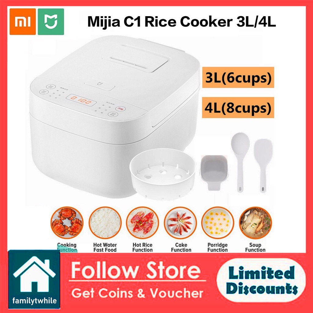 Xiaomi Mijia C1 Rice Cooker 3L/4L Electric Rice Cooker Intelligent Appointment LED Display