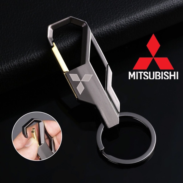 Mitsubishi Motorcycle Car Keychain Men's Creative Alloy Metal Keyring
