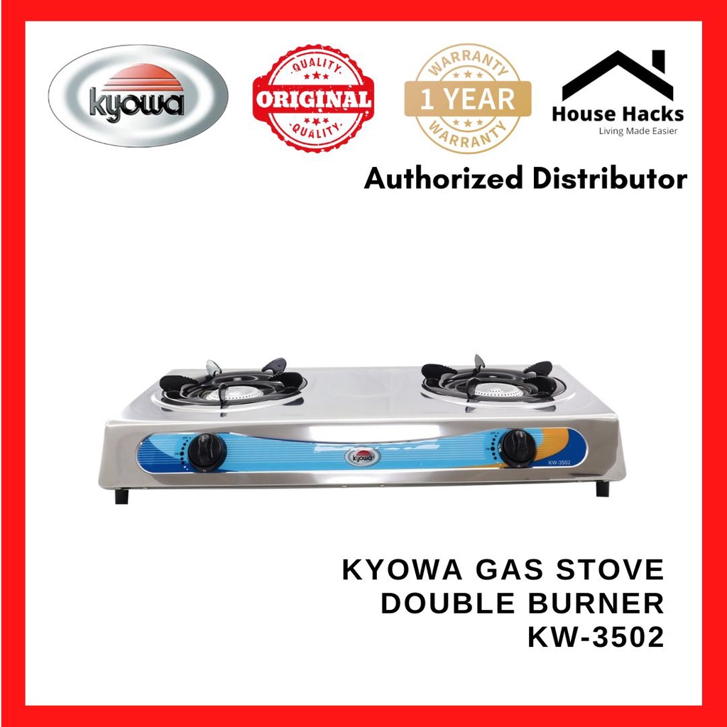 Kyowa Gas Stove Double Burner KW3502 (House Hacks) Shopee Philippines