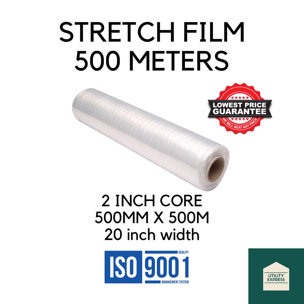 Stretch Film 500mm x 500m [20 inches width 500 meters length] COD