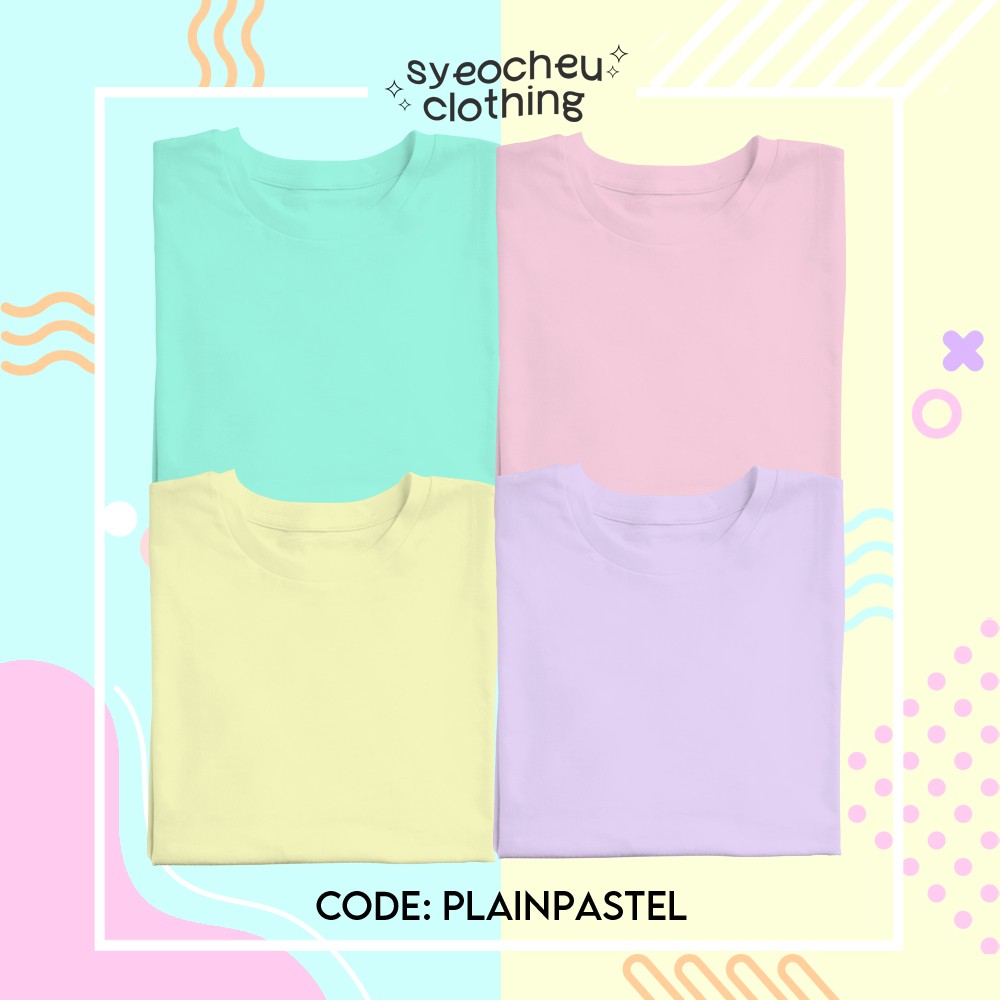 Plain Pastel Shirts (No Print) Shopee Philippines